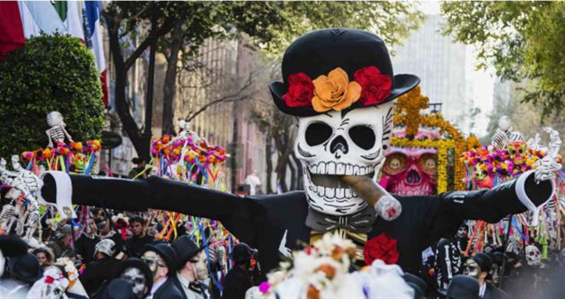 Crâne décoration Tête Mexicaine - Cadogenio