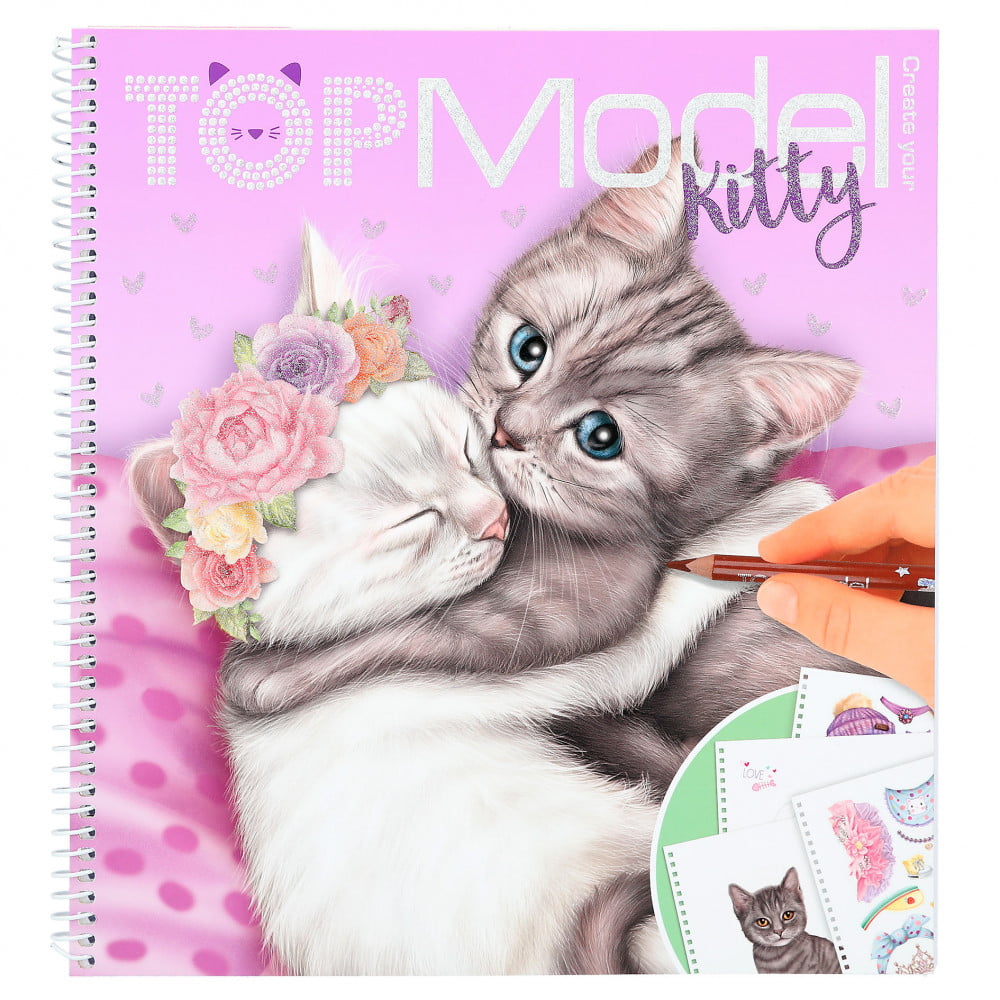 Album à colorier Create Your TOPModel Kitty