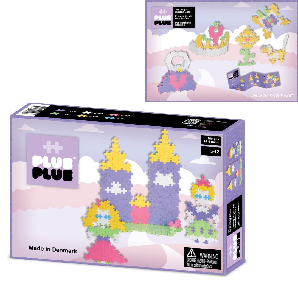 Puzzle en Box de 360 pièces Plus-Plus pastel château de princesse