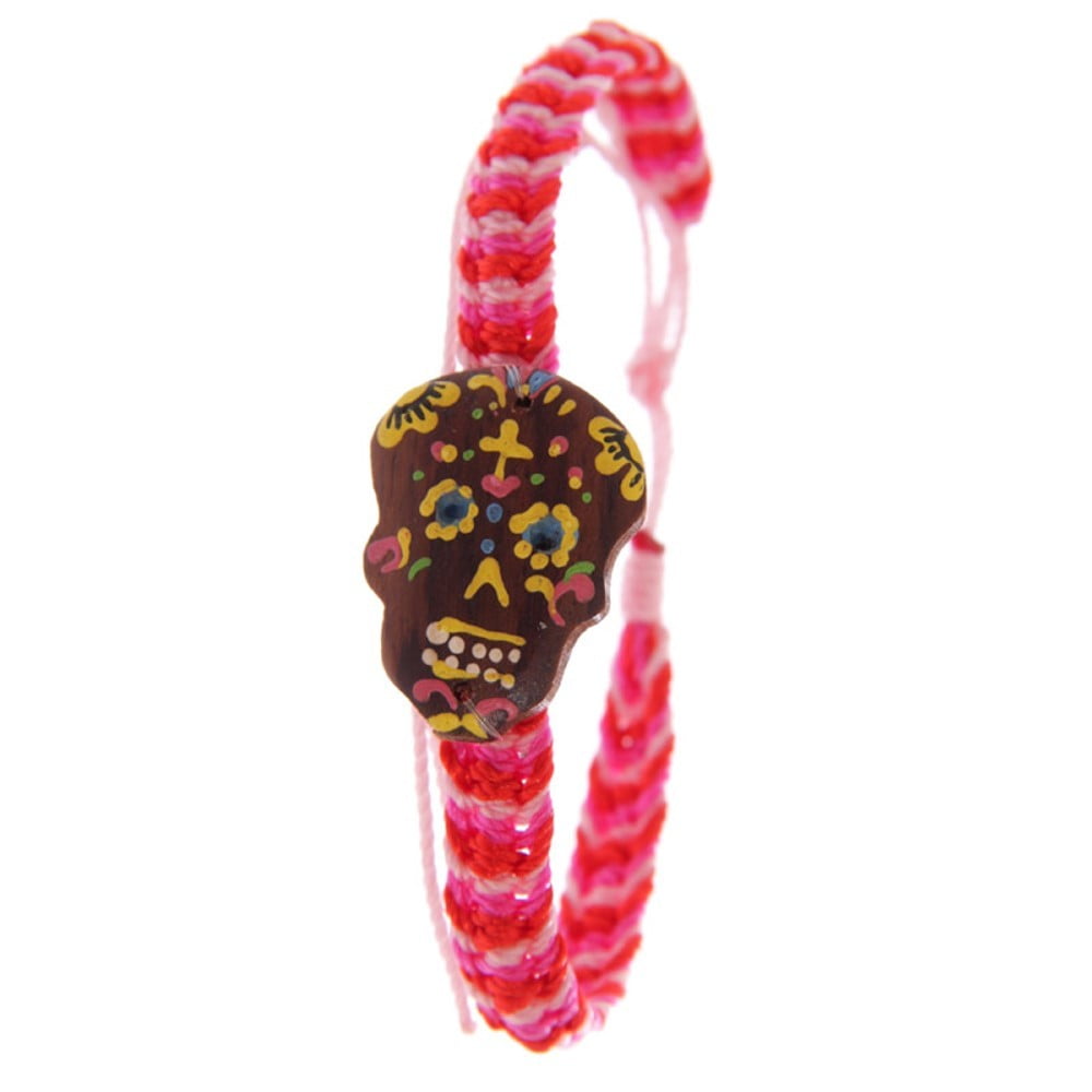 Bracelet Tête Mexicaine rose