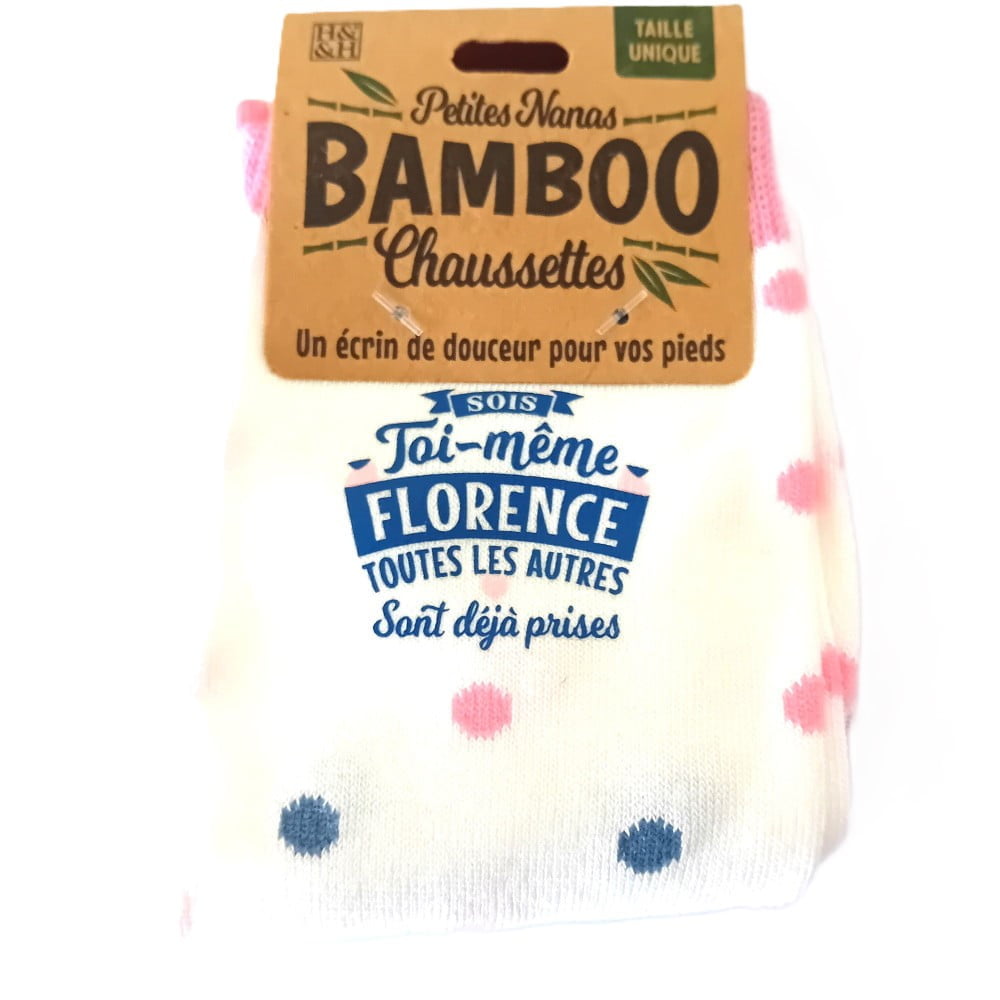 Chaussettes personnalisées prénom Florence