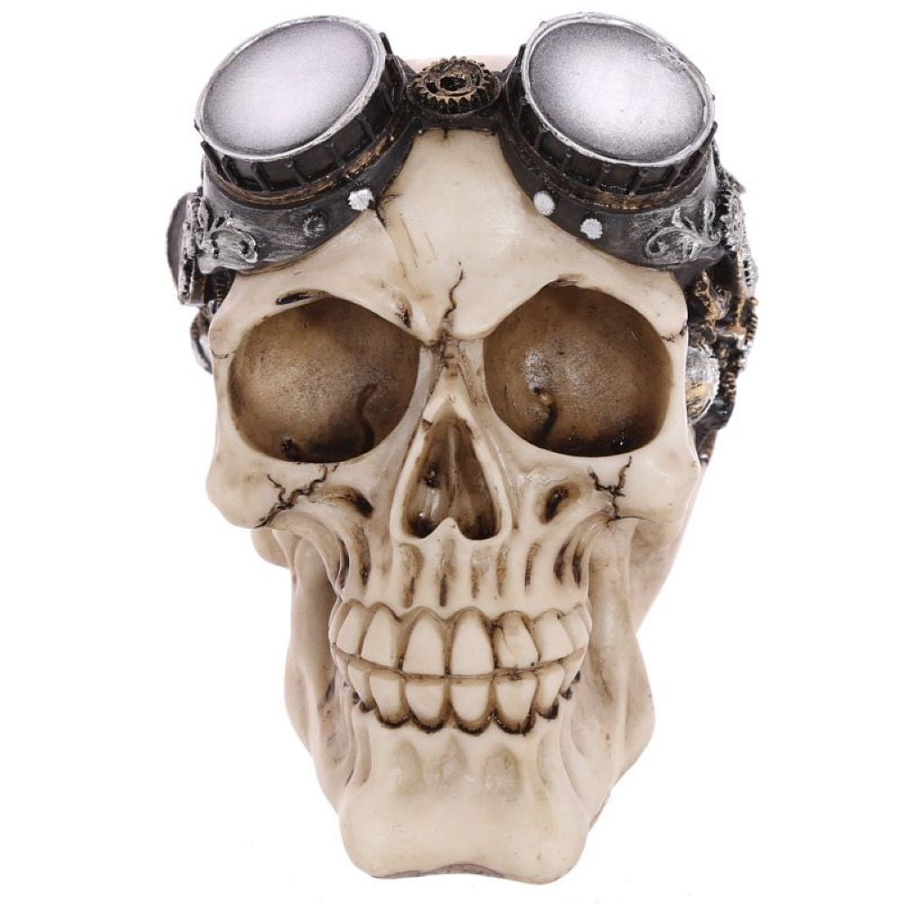 Crâne de décoration avec lunettes