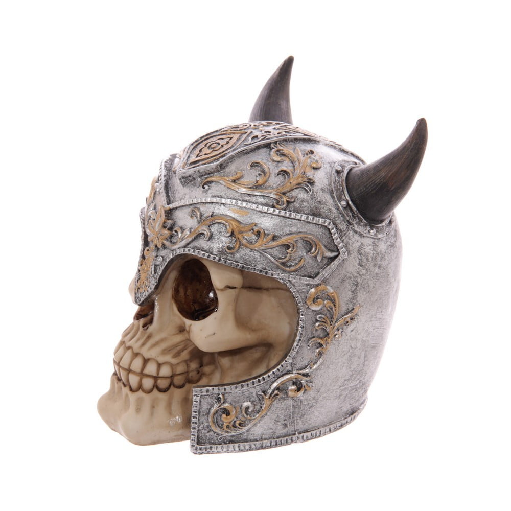 Crâne décoration casque viking