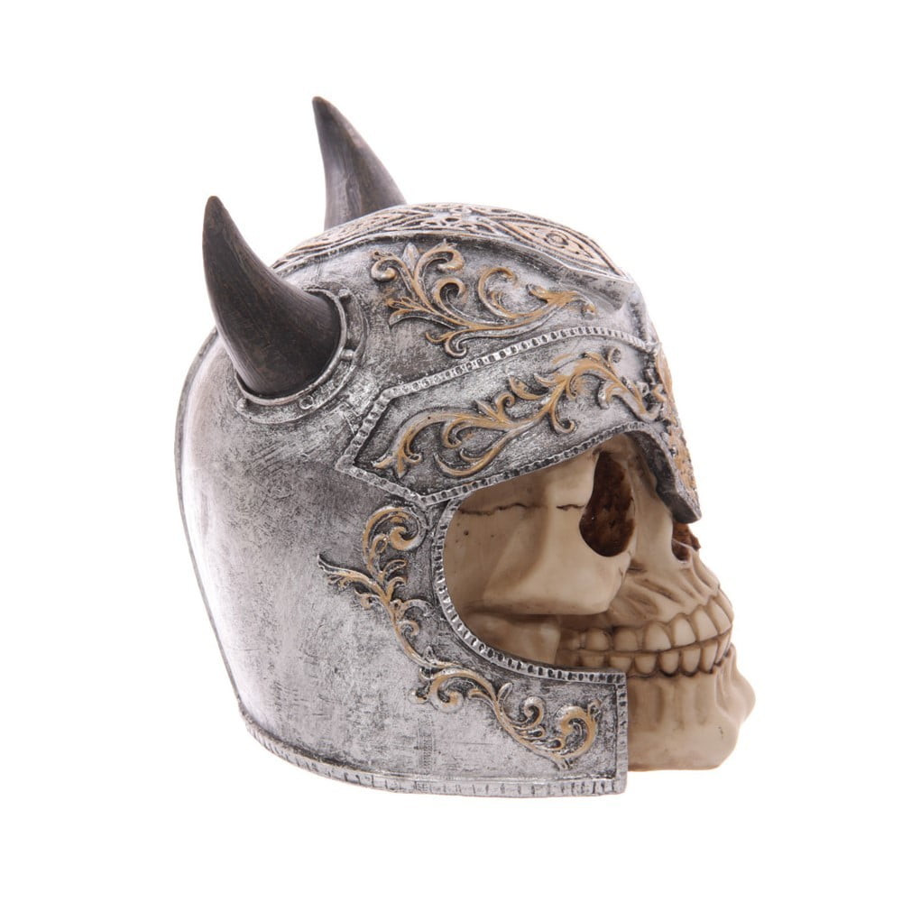 Crâne décoration casque viking