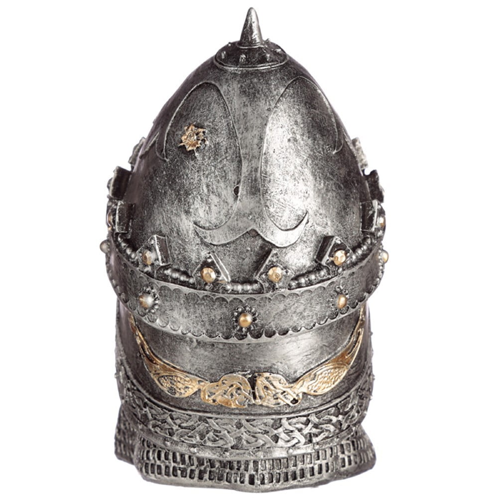 Crâne décoration Chevalier avec casque de Saladin