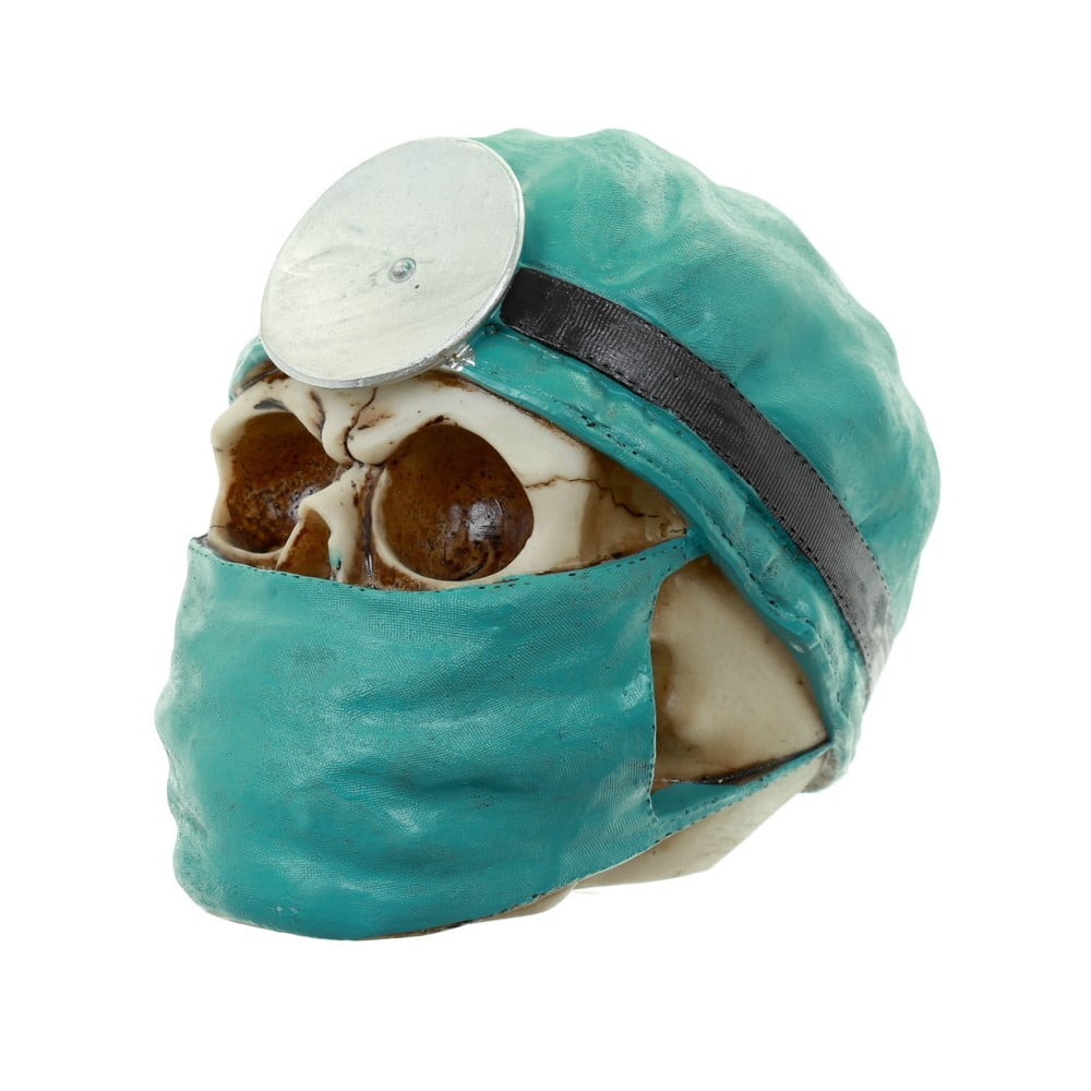 Crâne décoration docteur bleu