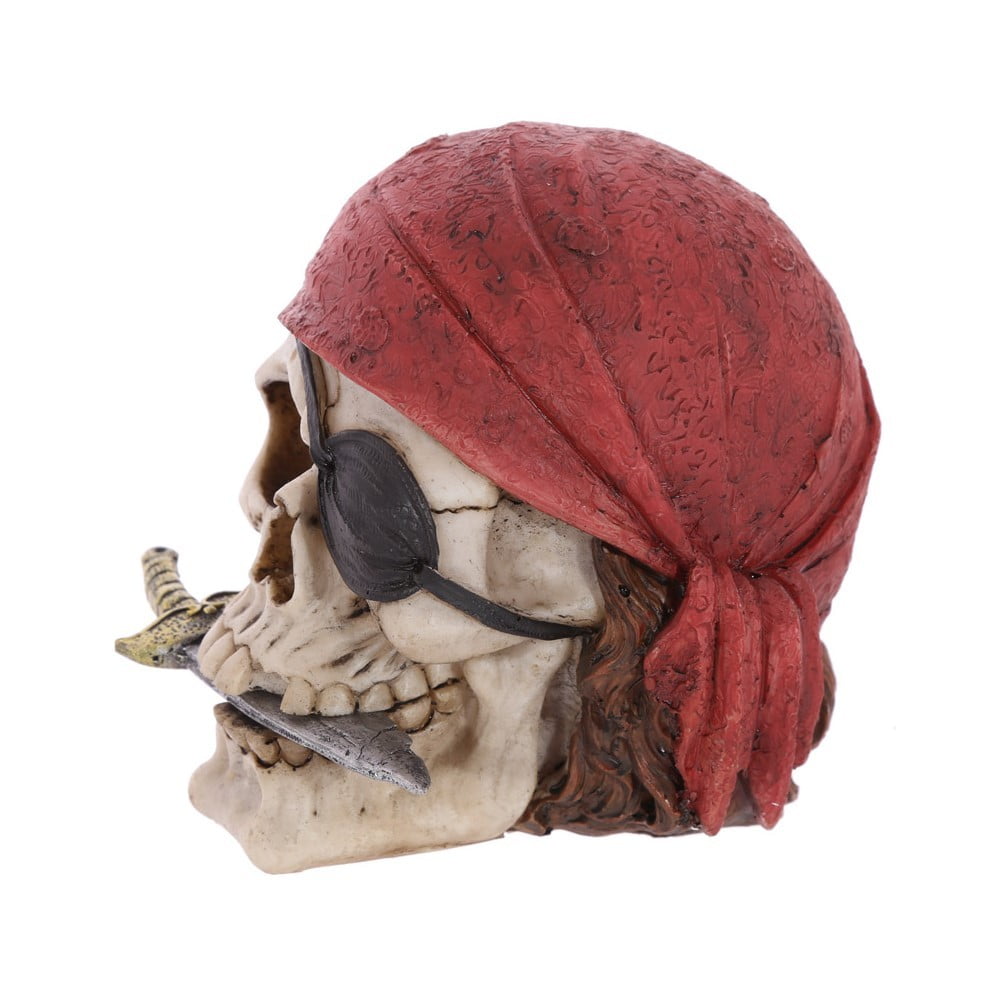 Crâne décoration pirate bandana couteau