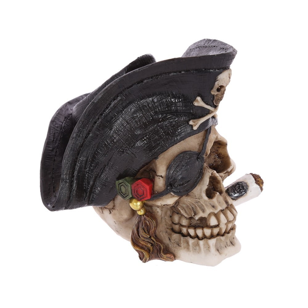 Crâne décoration pirate cigare