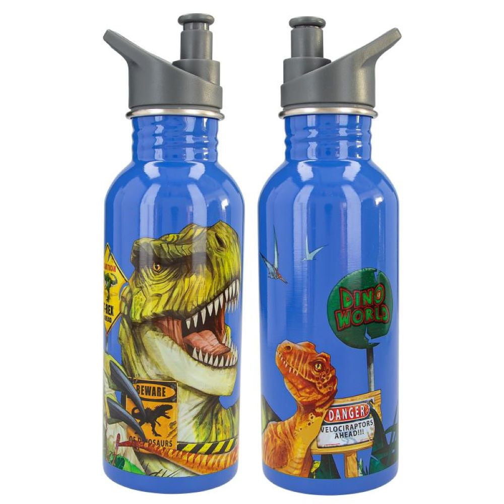 Dino World Gourde en acier inoxydable