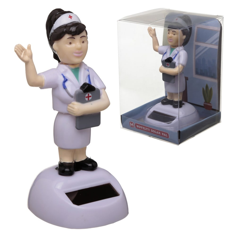 Figurine solaire L'infirmière