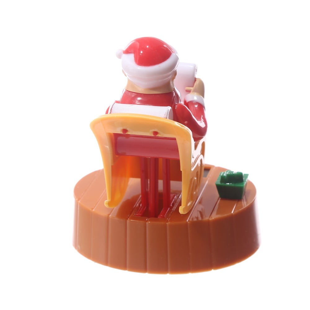 Figurine solaire Père Noël sur Chaise