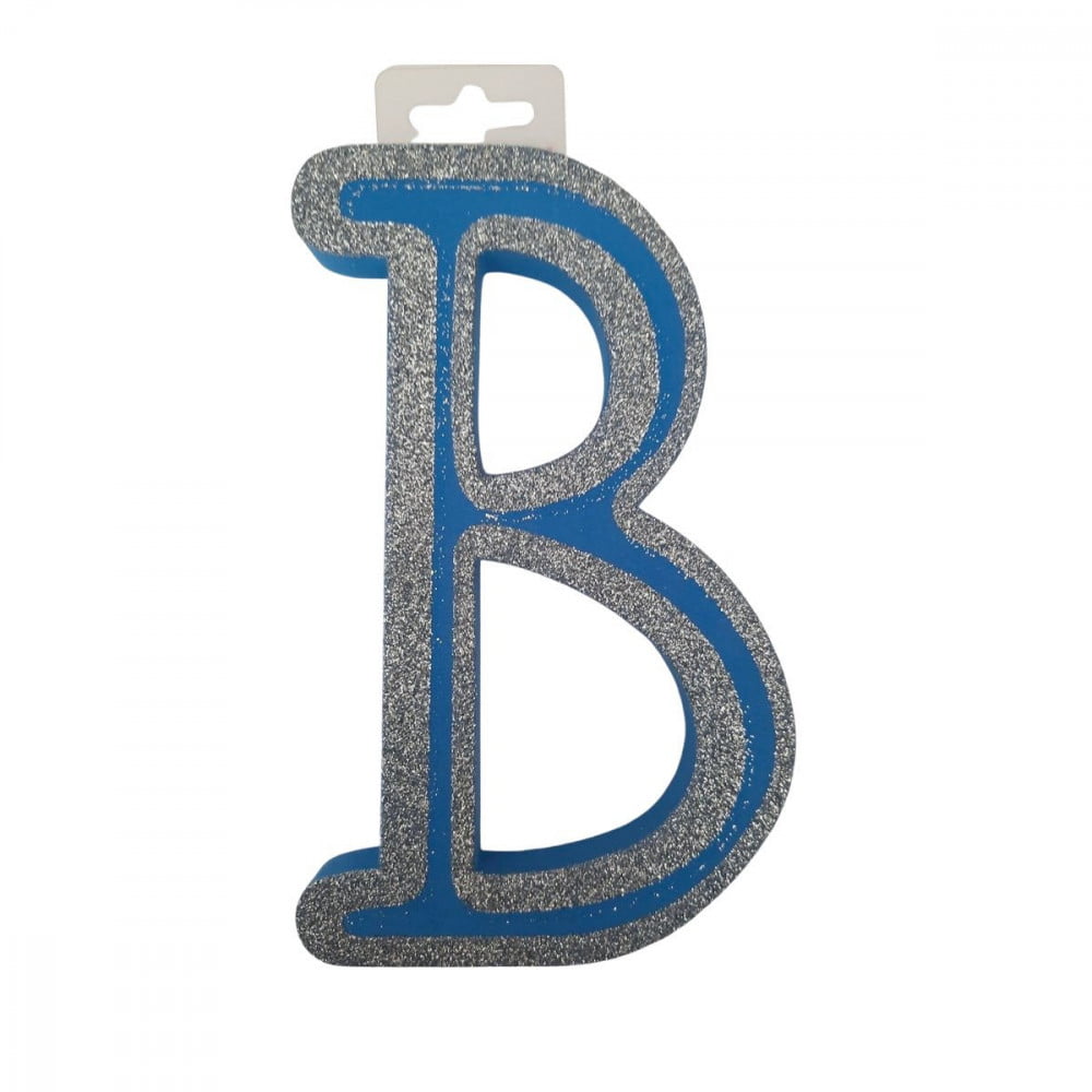 Lettre B de porte Bleue