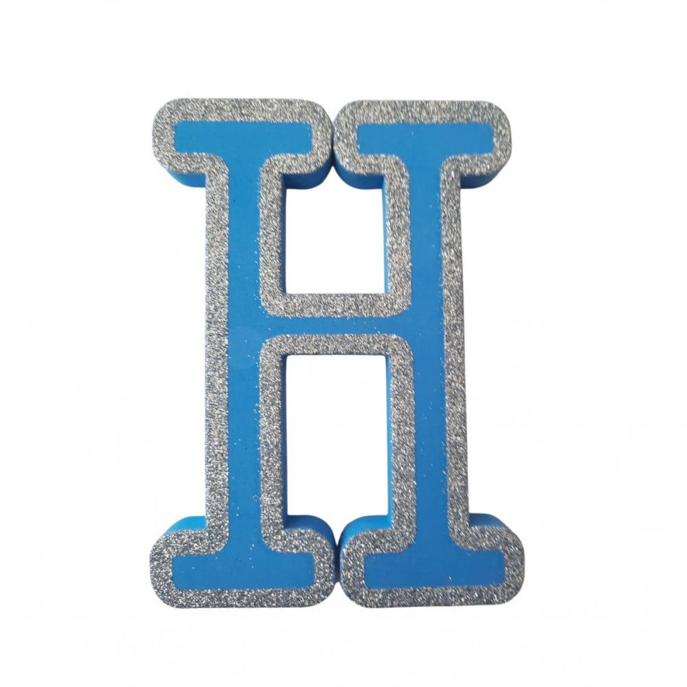 Lettre H de porte Bleue