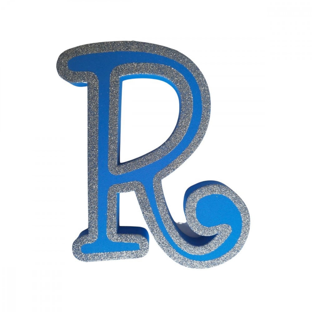 Lettre R de porte Bleue