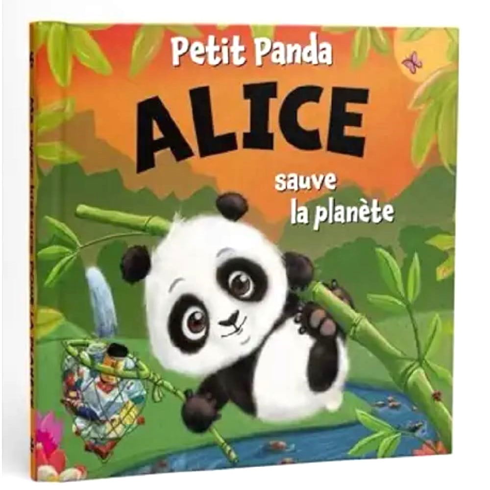 Livre Petit Panda personnalisé prénom Alice