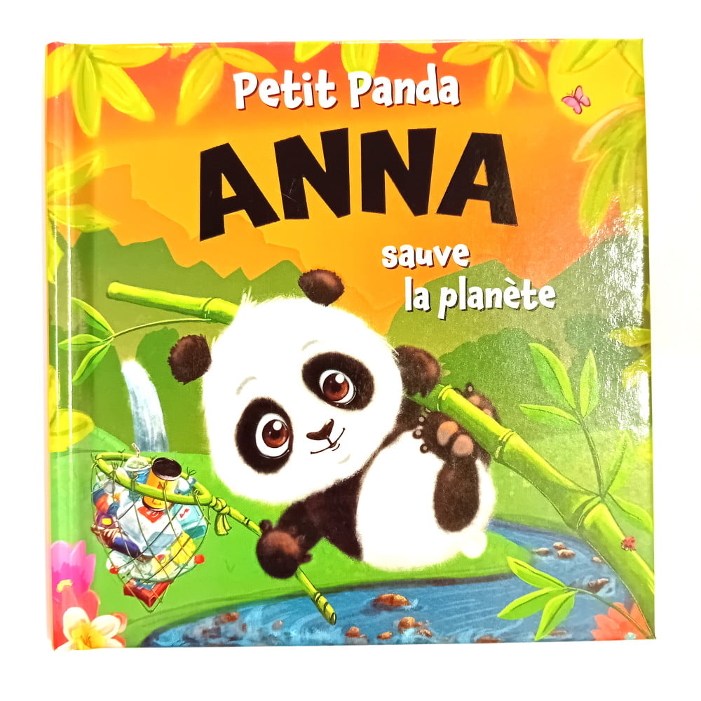 Livre Petit Panda personnalisé prénom Anna