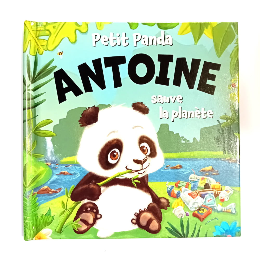 Livre Petit Panda personnalisé prénom Antoine