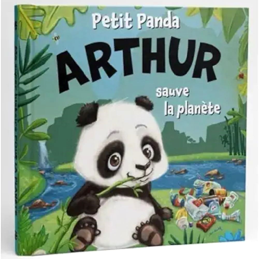 Livre Petit Panda personnalisé prénom Arthur