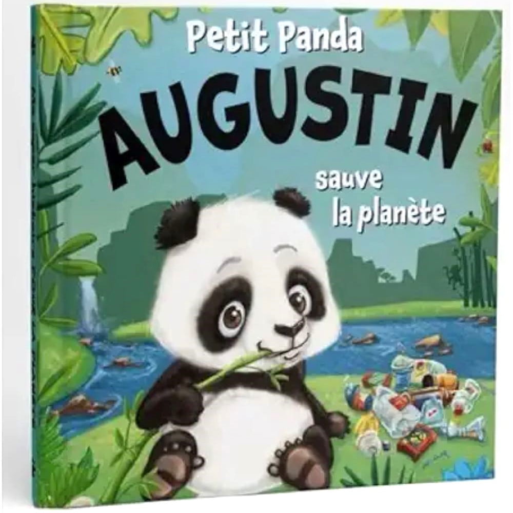 Livre Petit Panda personnalisé prénom Augustin