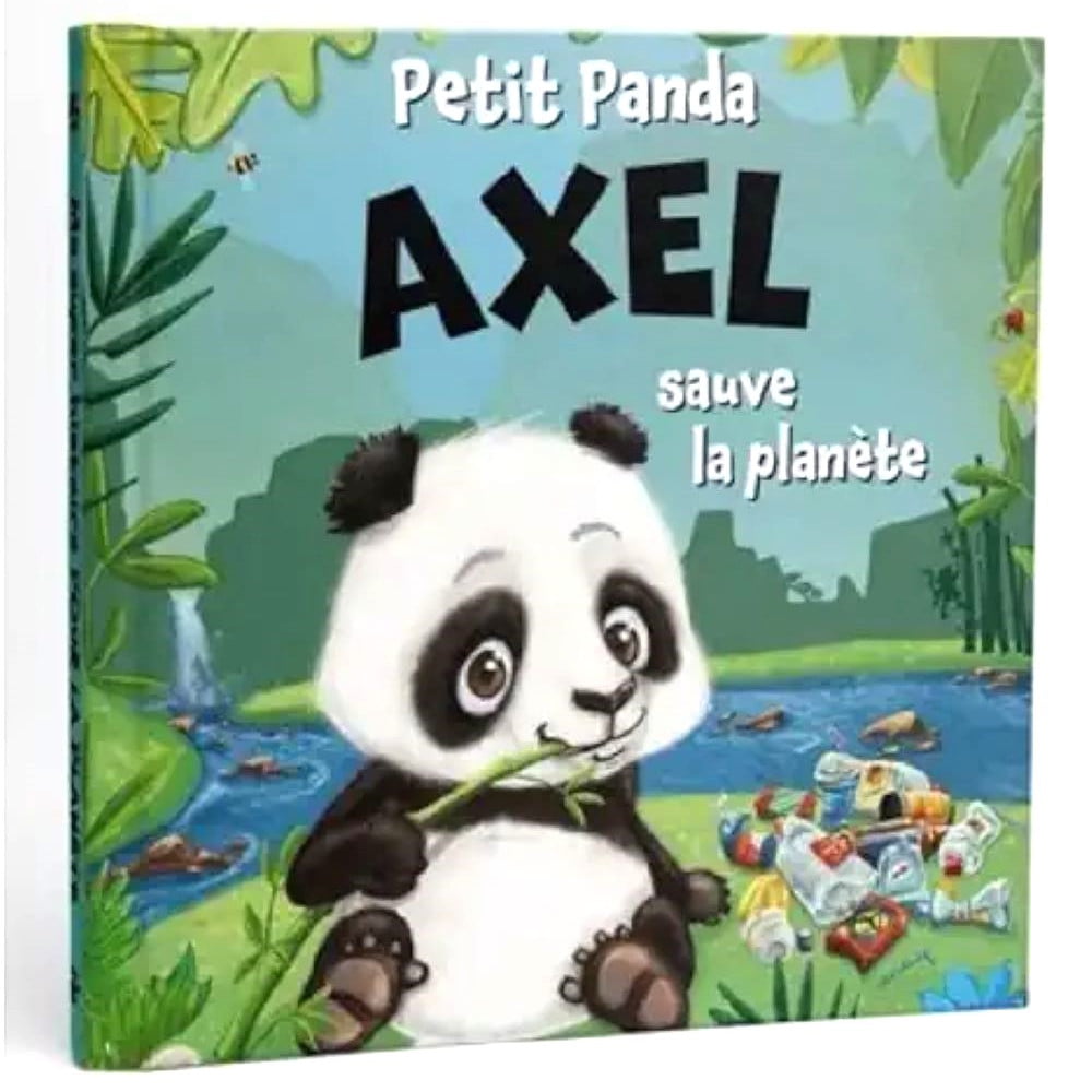 Livre Petit Panda personnalisé prénom Axel