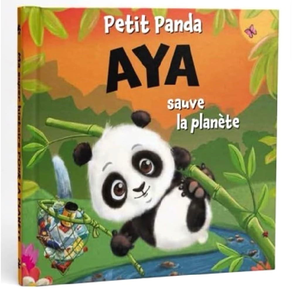 Livre Petit Panda personnalisé prénom Aya