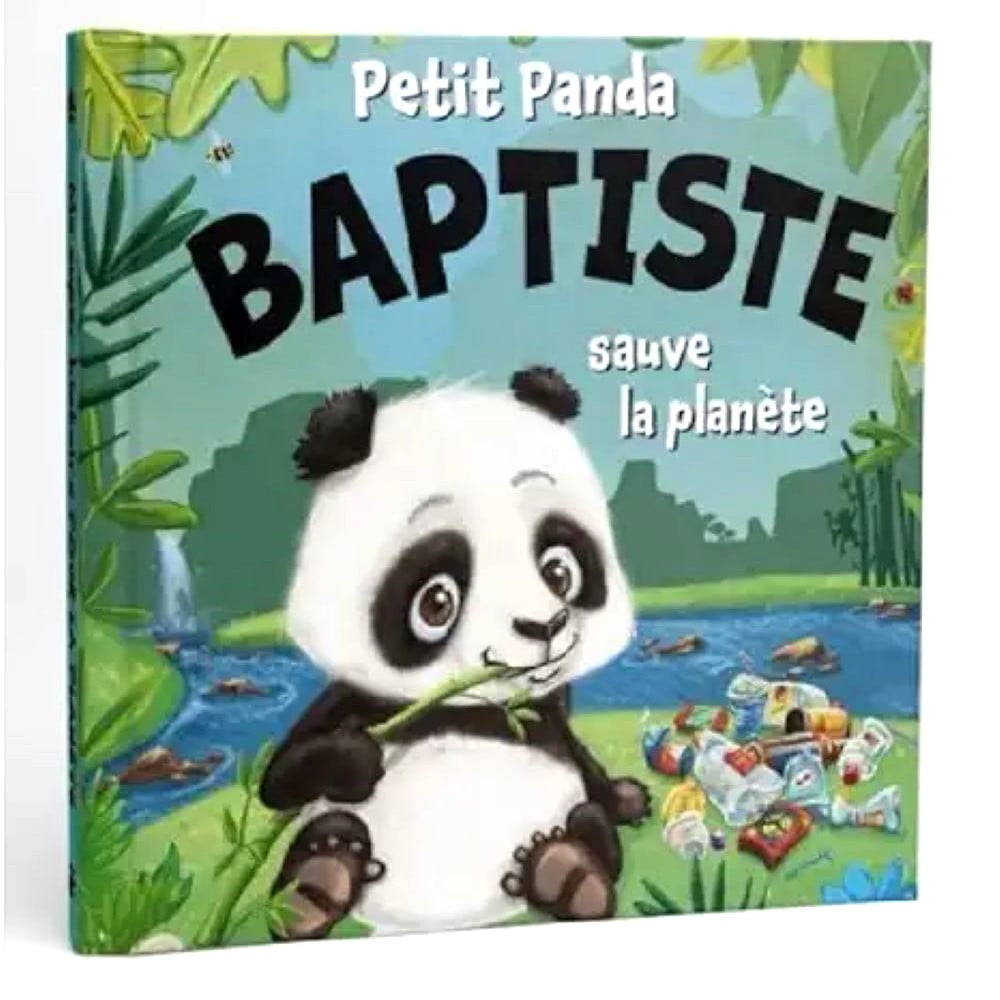 Livre Petit Panda personnalisé prénom Baptiste