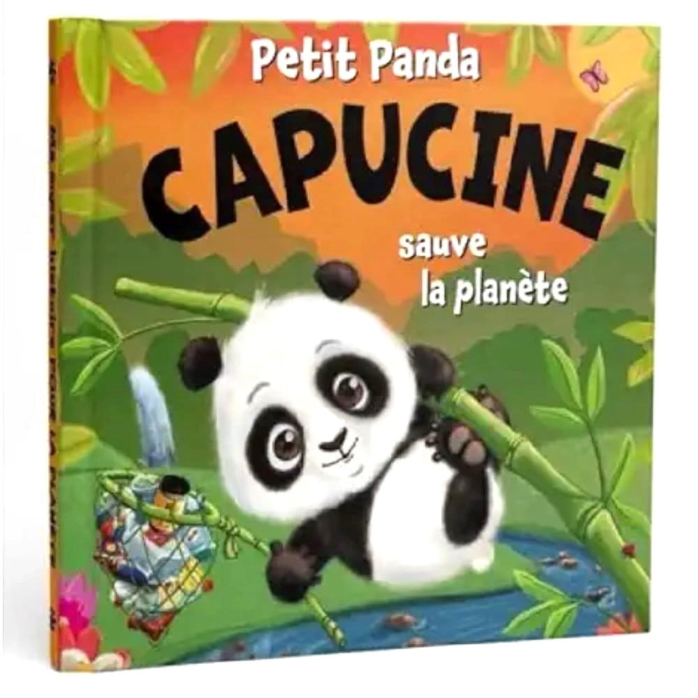 Livre Petit Panda personnalisé prénom Capucine