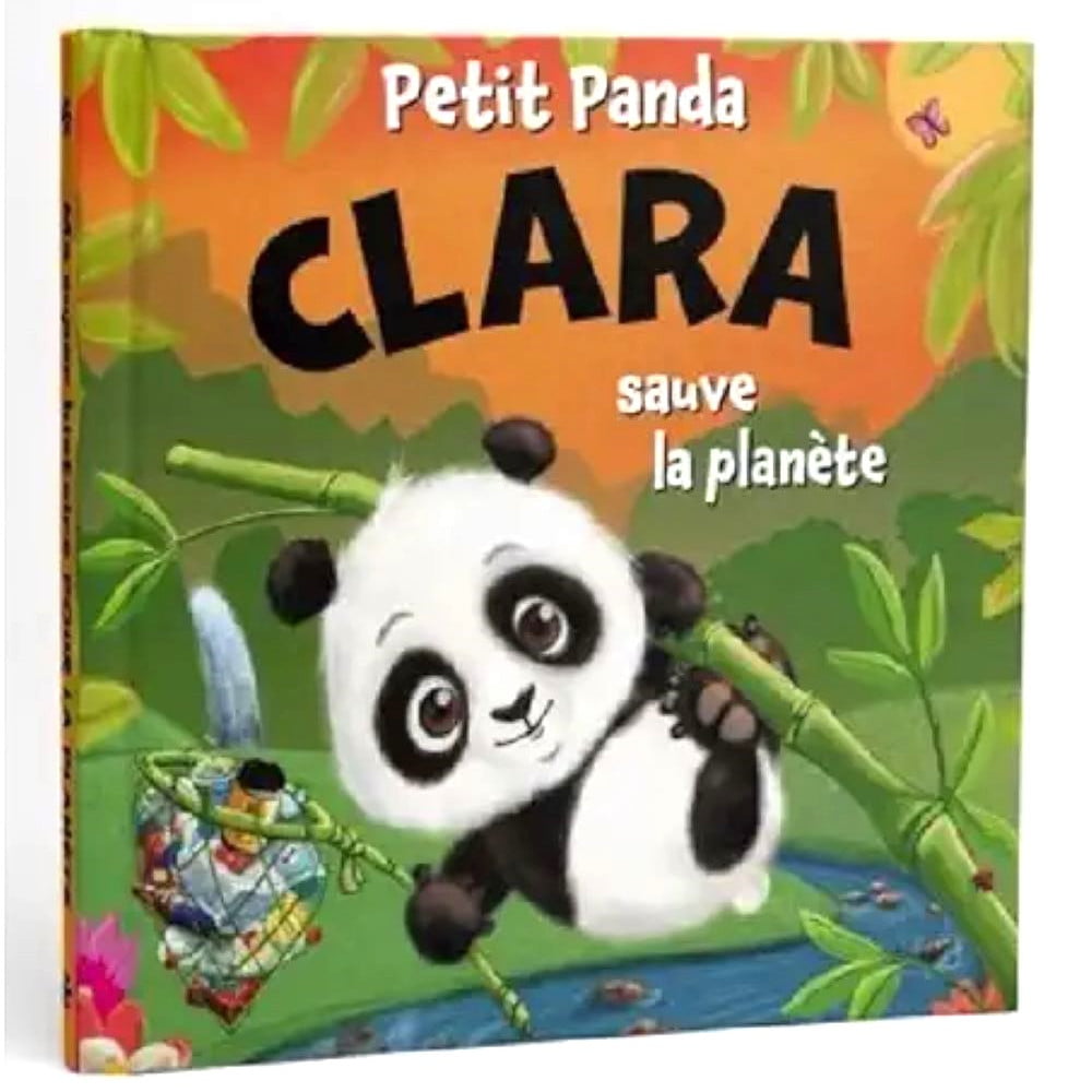 Livre Petit Panda personnalisé prénom Clara