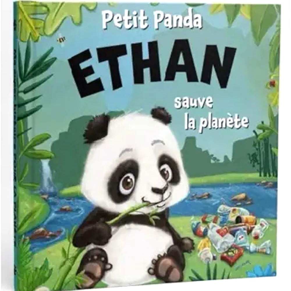 Livre Petit Panda personnalisé prénom Ethan