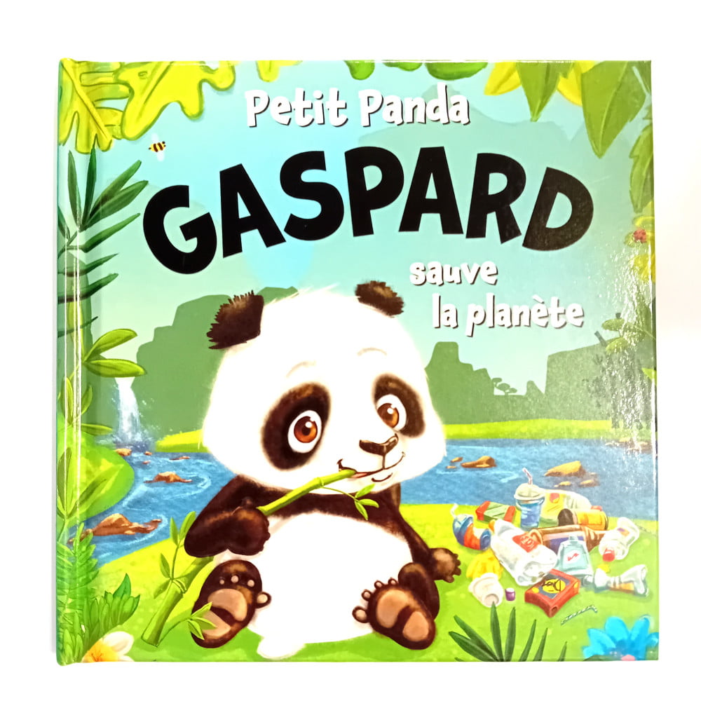 Livre Petit Panda personnalisé prénom Gaspard