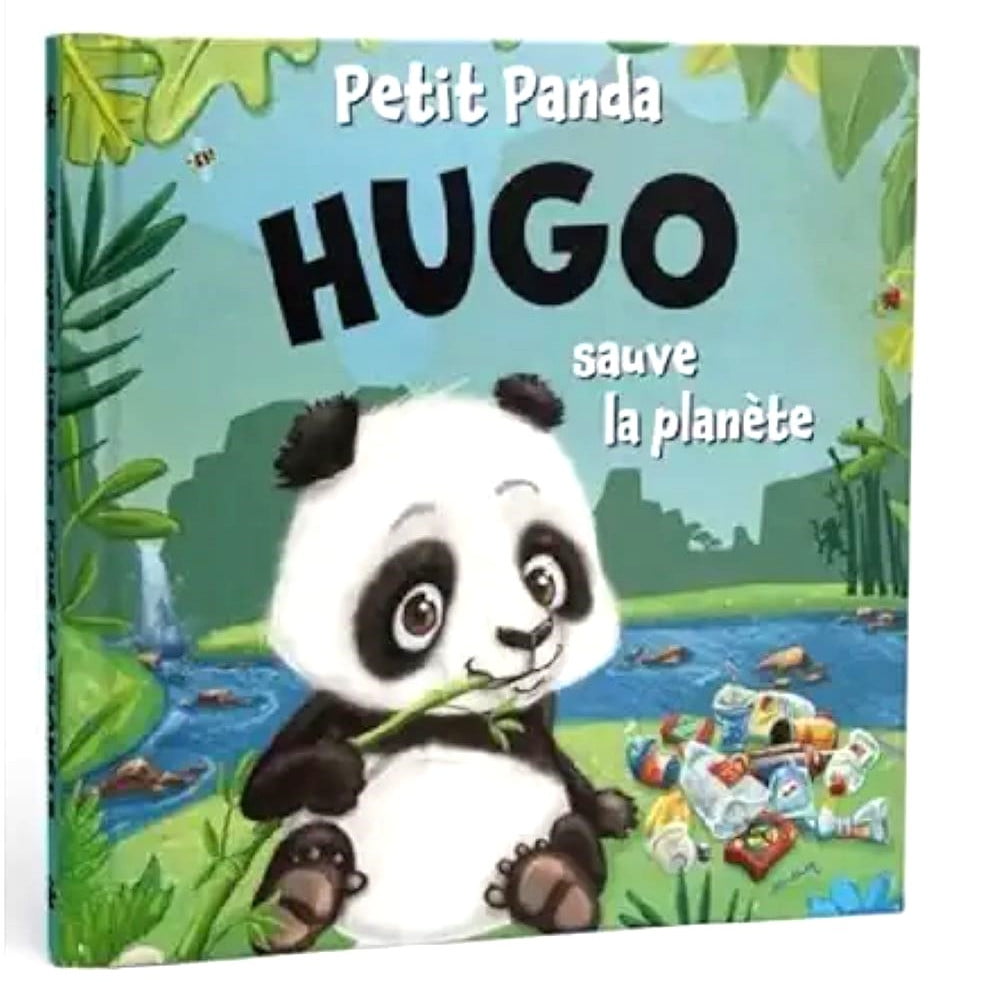 Livre Petit Panda personnalisé prénom Hugo