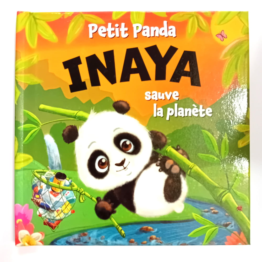 Livre Petit Panda personnalisé prénom Inaya