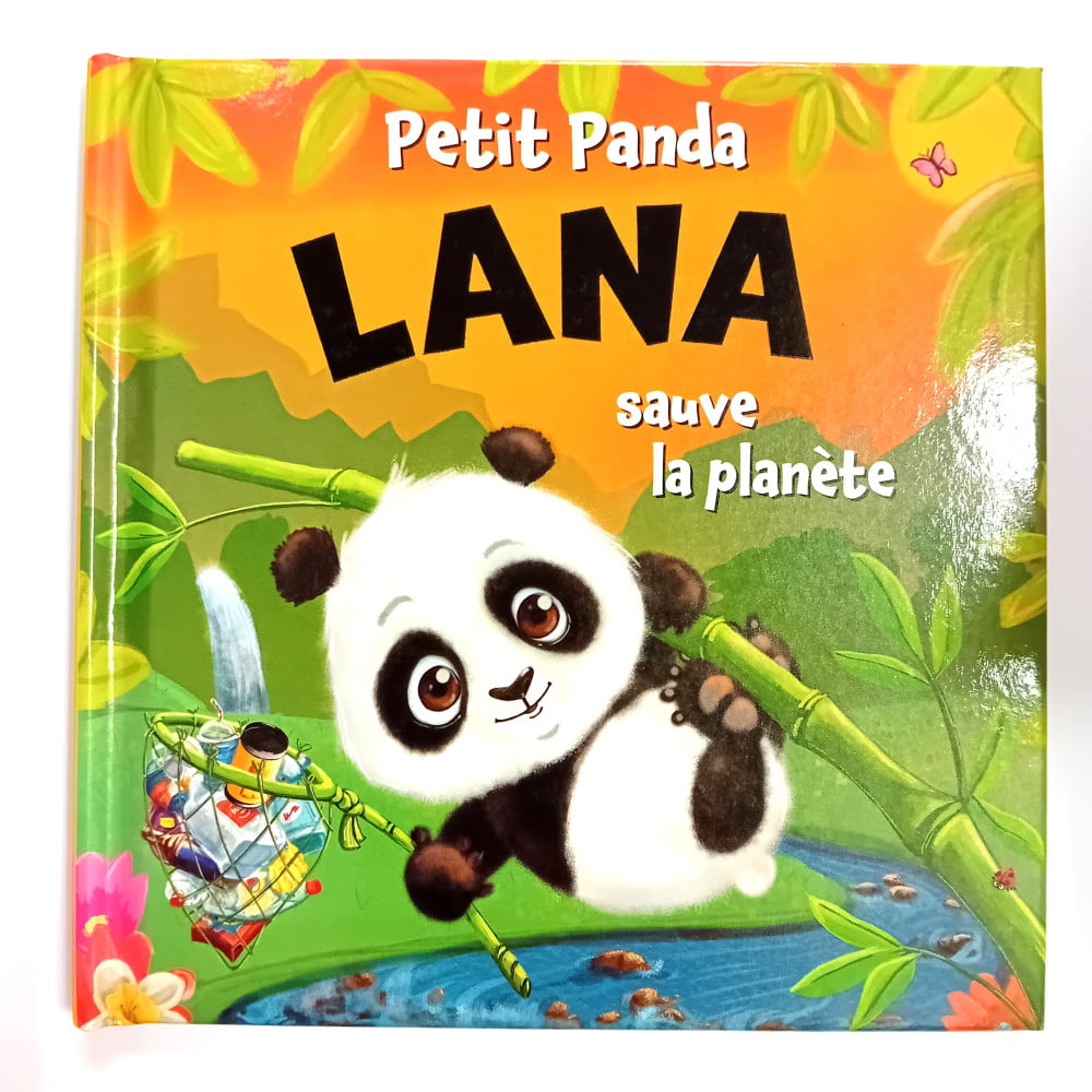 Livre Petit Panda personnalisé prénom Lana