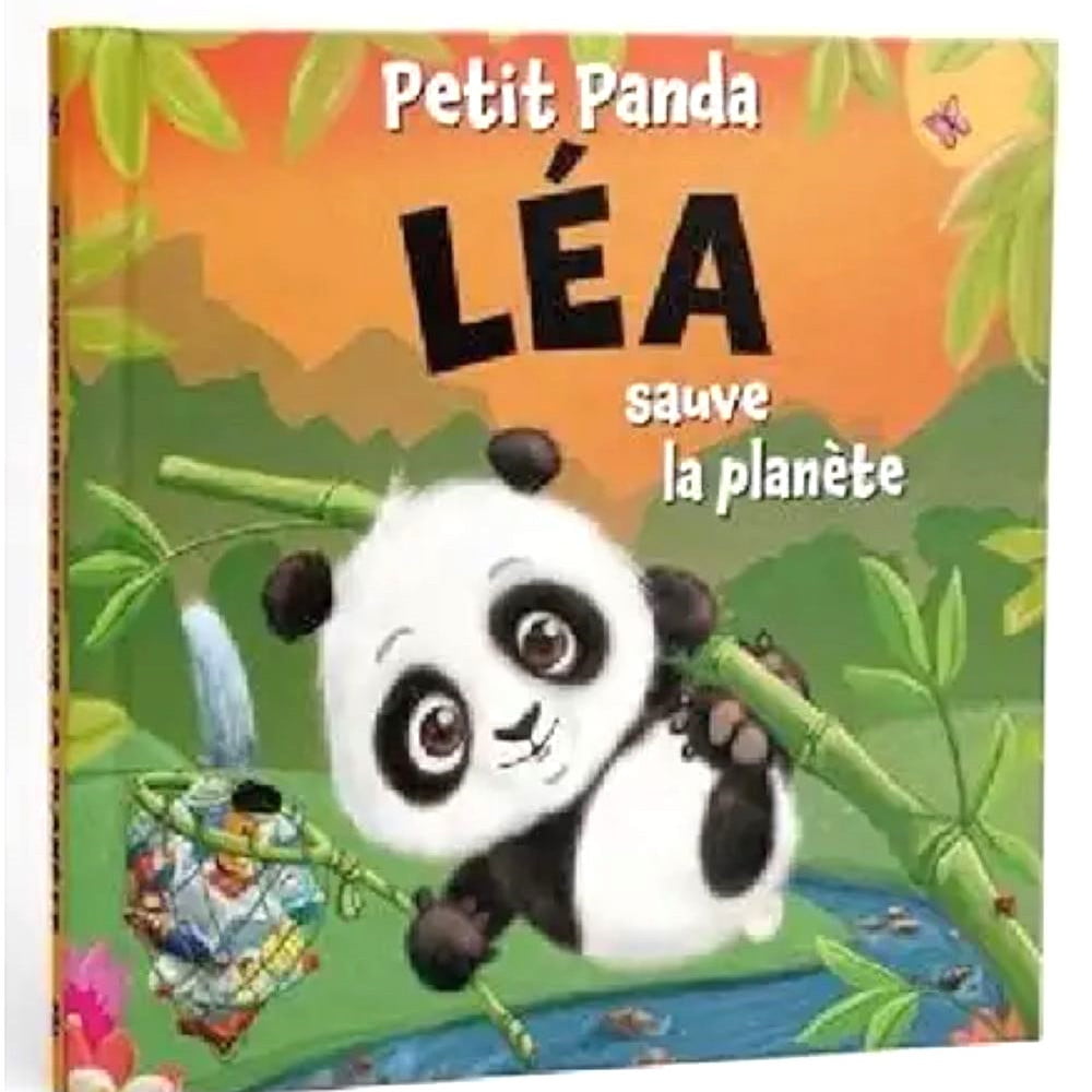 Livre Petit Panda personnalisé prénom Léa