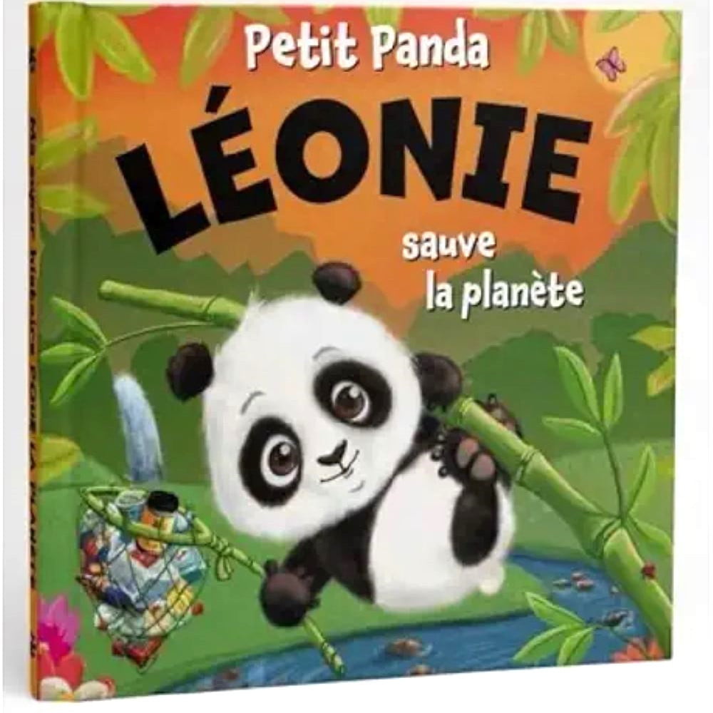 Livre Petit Panda personnalisé prénom Léonie