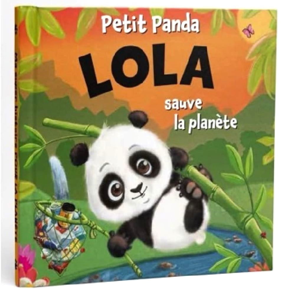 Livre Petit Panda personnalisé prénom Lola