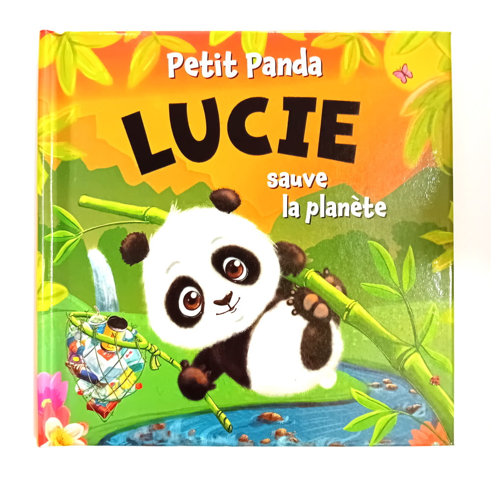 Livre Petit Panda personnalisé prénom Lucie