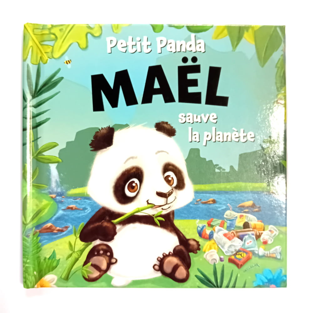 Livre Petit Panda personnalisé prénom Maël