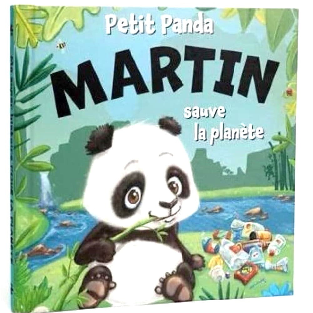 Livre Petit Panda personnalisé prénom Martin