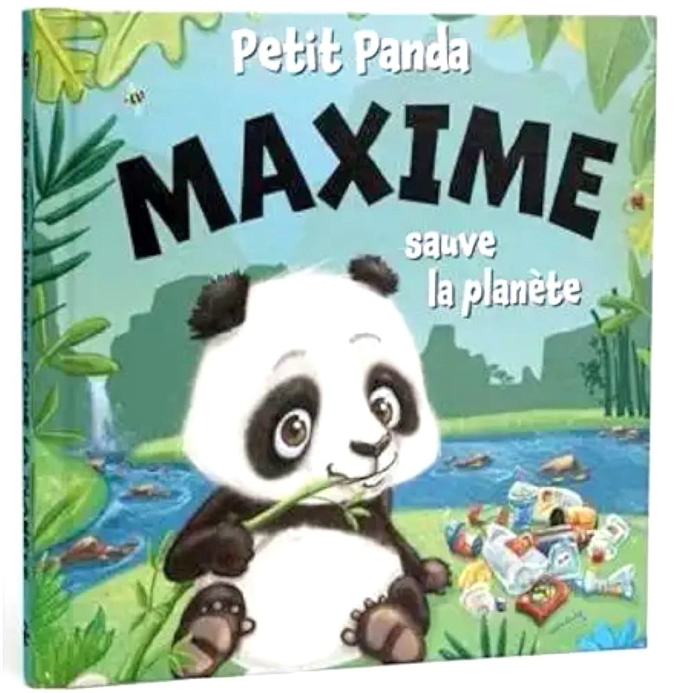 Livre Petit Panda personnalisé prénom Maxime