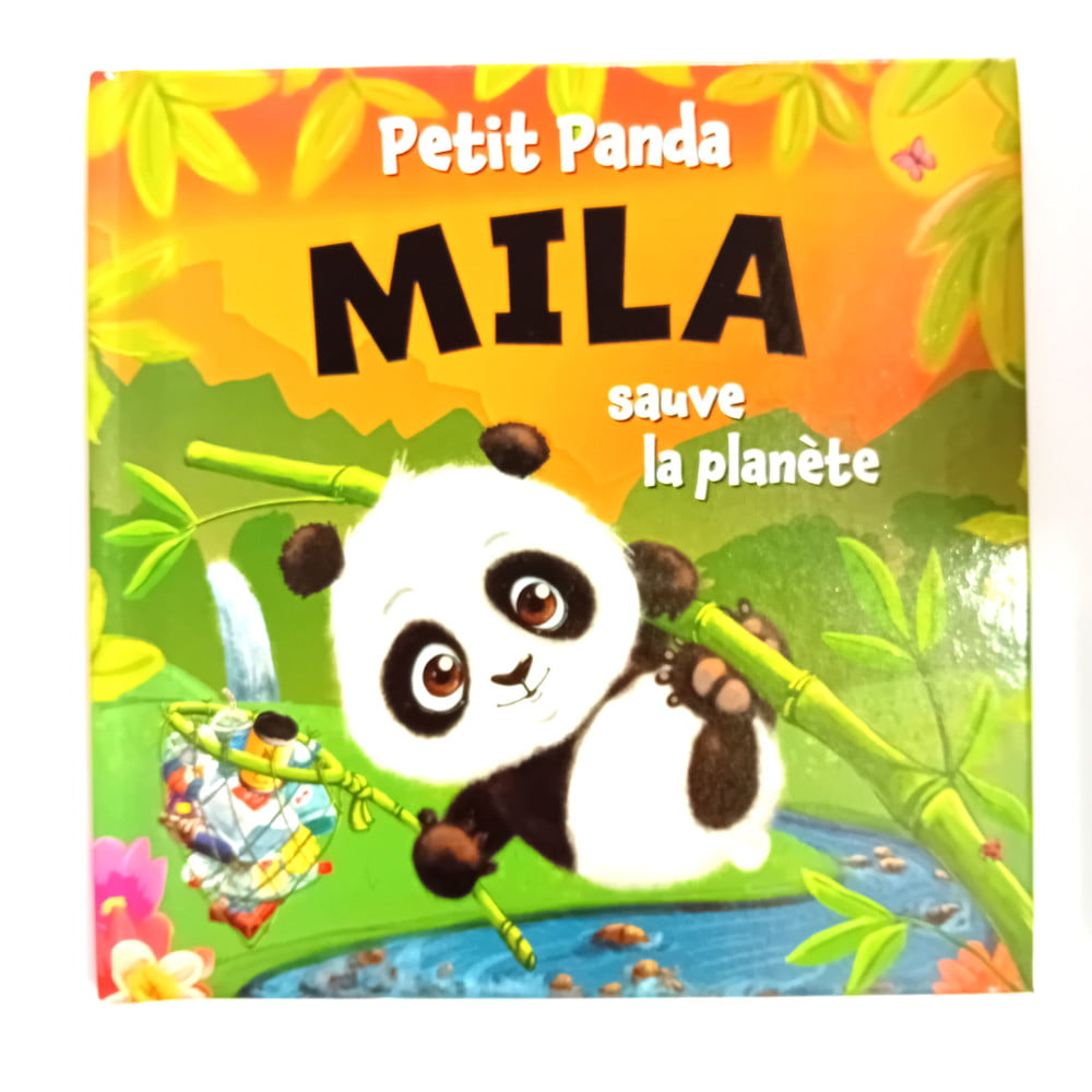 Livre Petit Panda personnalisé prénom Mila