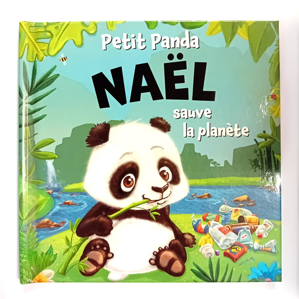 Livre Petit Panda personnalisé prénom Nael