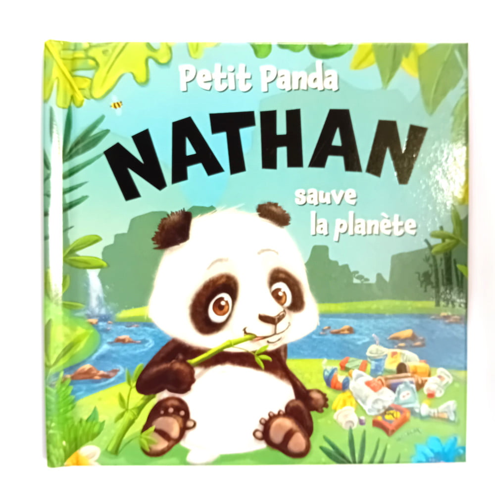 Livre Petit Panda personnalisé prénom Nathan