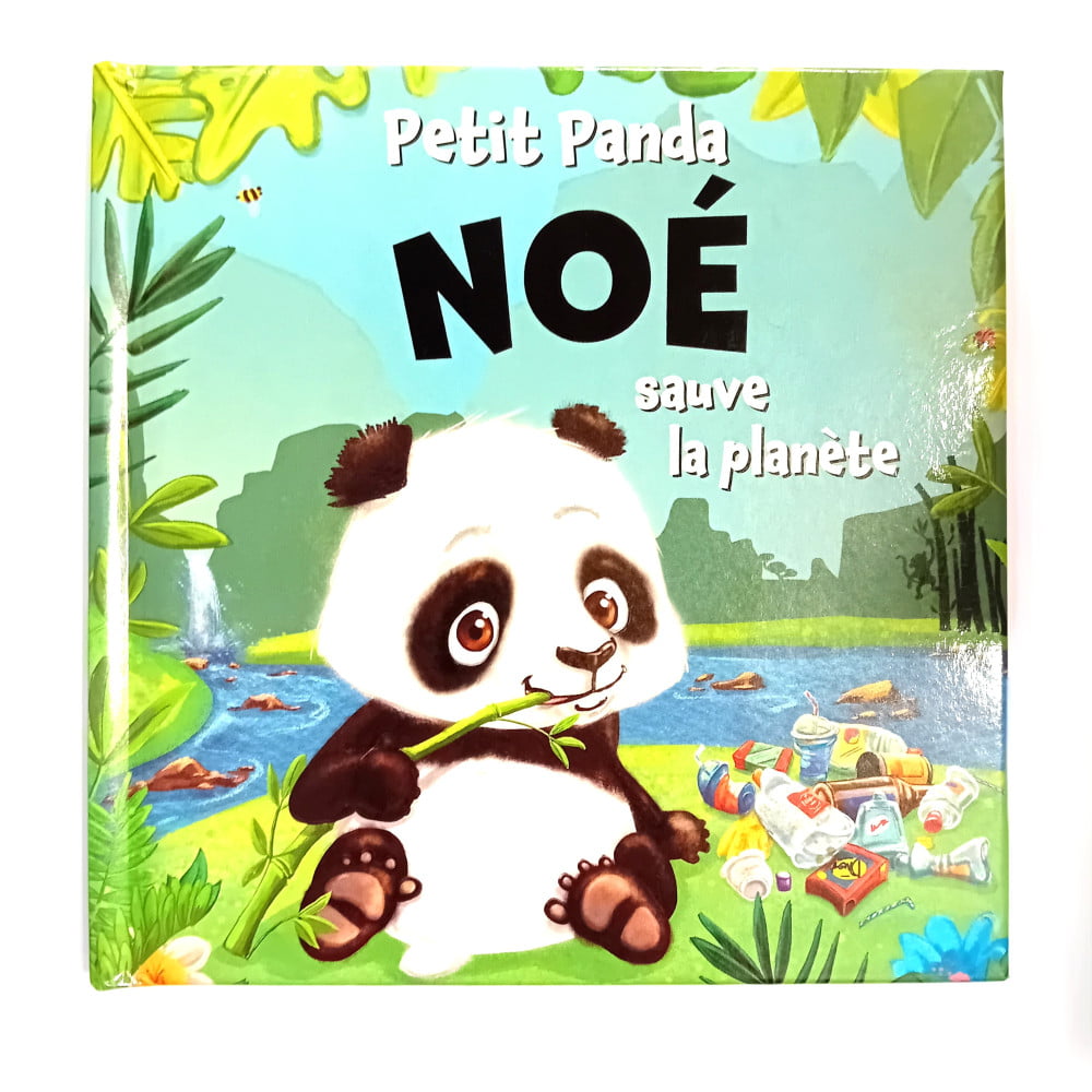 Livre Petit Panda personnalisé prénom Noé