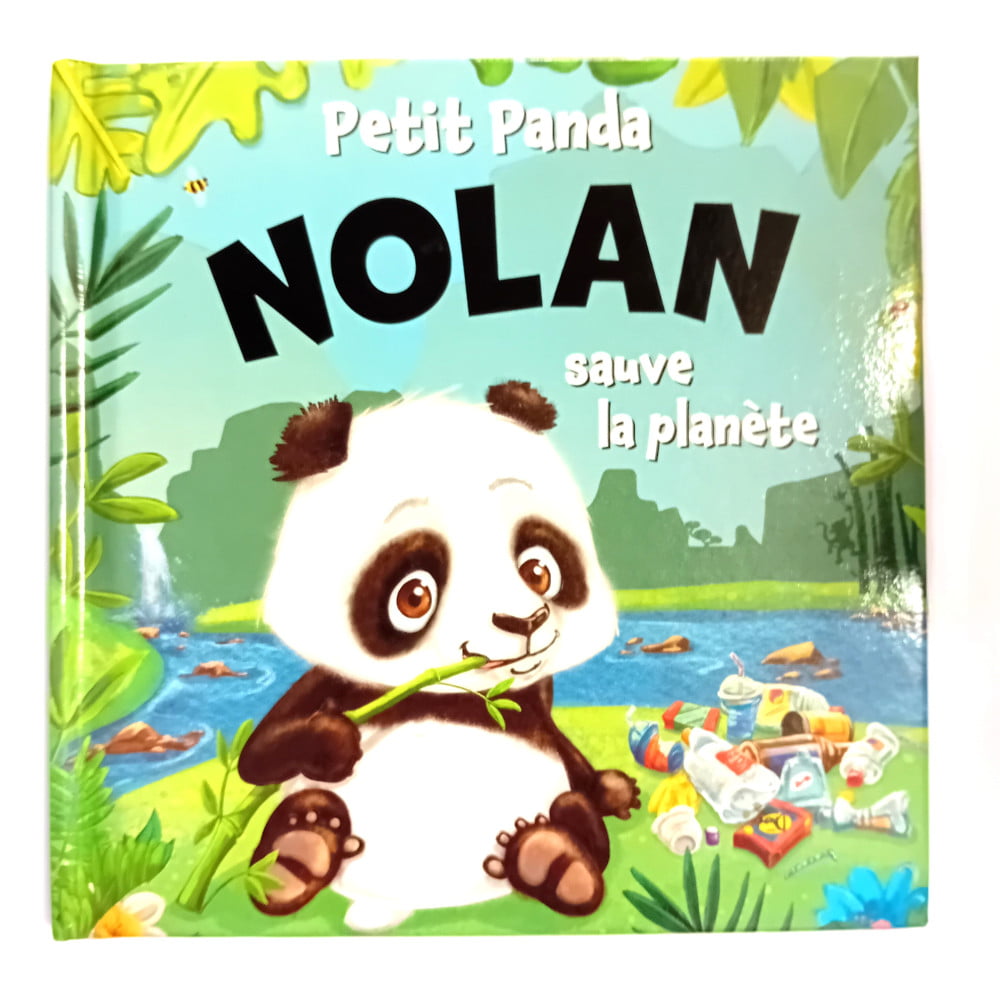 Livre Petit Panda personnalisé prénom Nolan