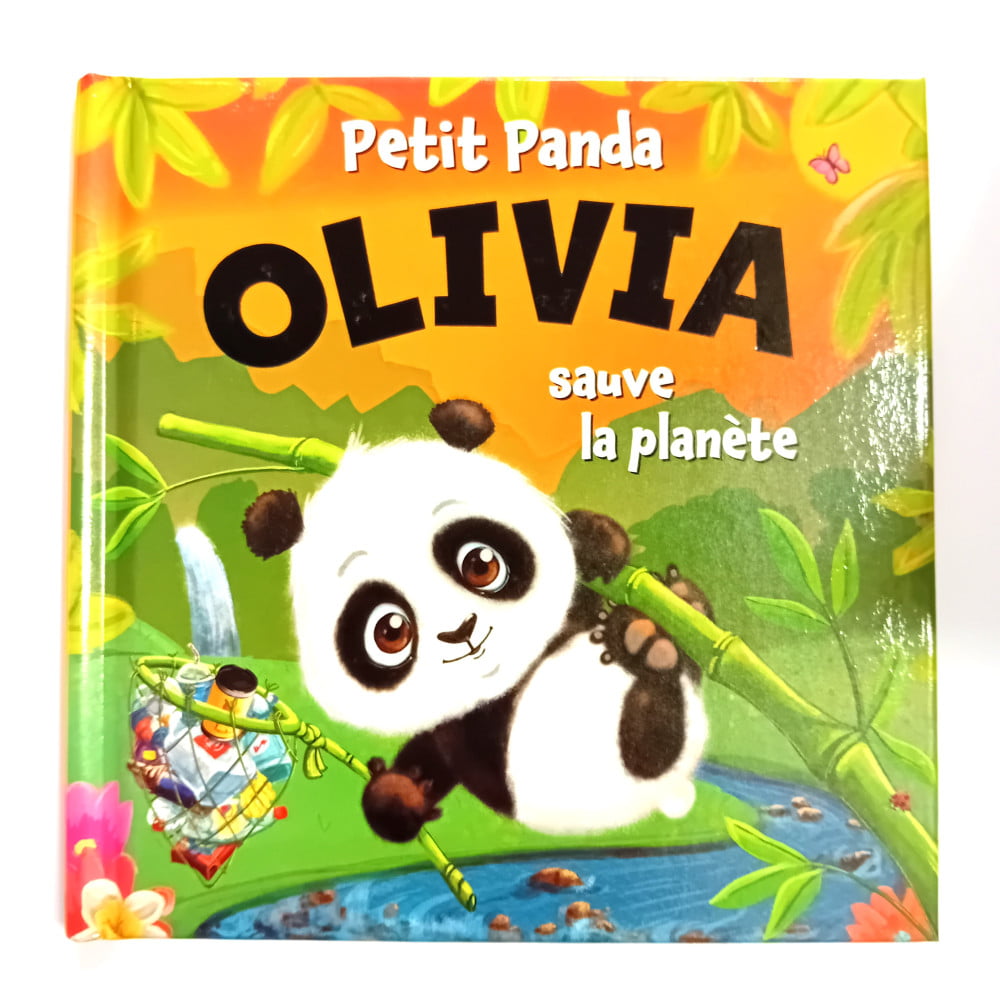 Livre Petit Panda personnalisé prénom Olivia