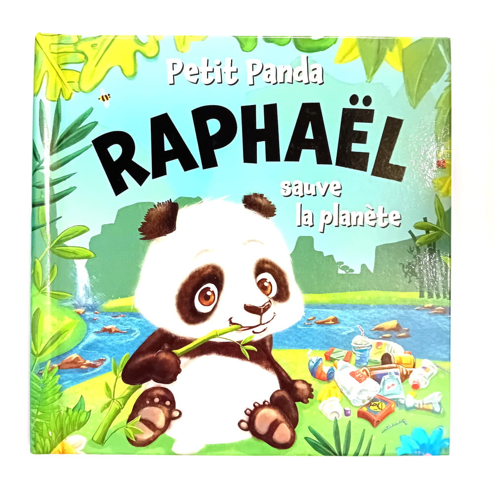 Livre Petit Panda personnalisé prénom Raphaël