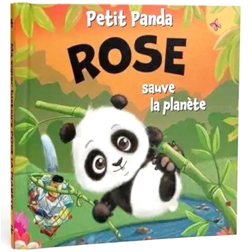 Livre Petit Panda personnalisé prénom Rose