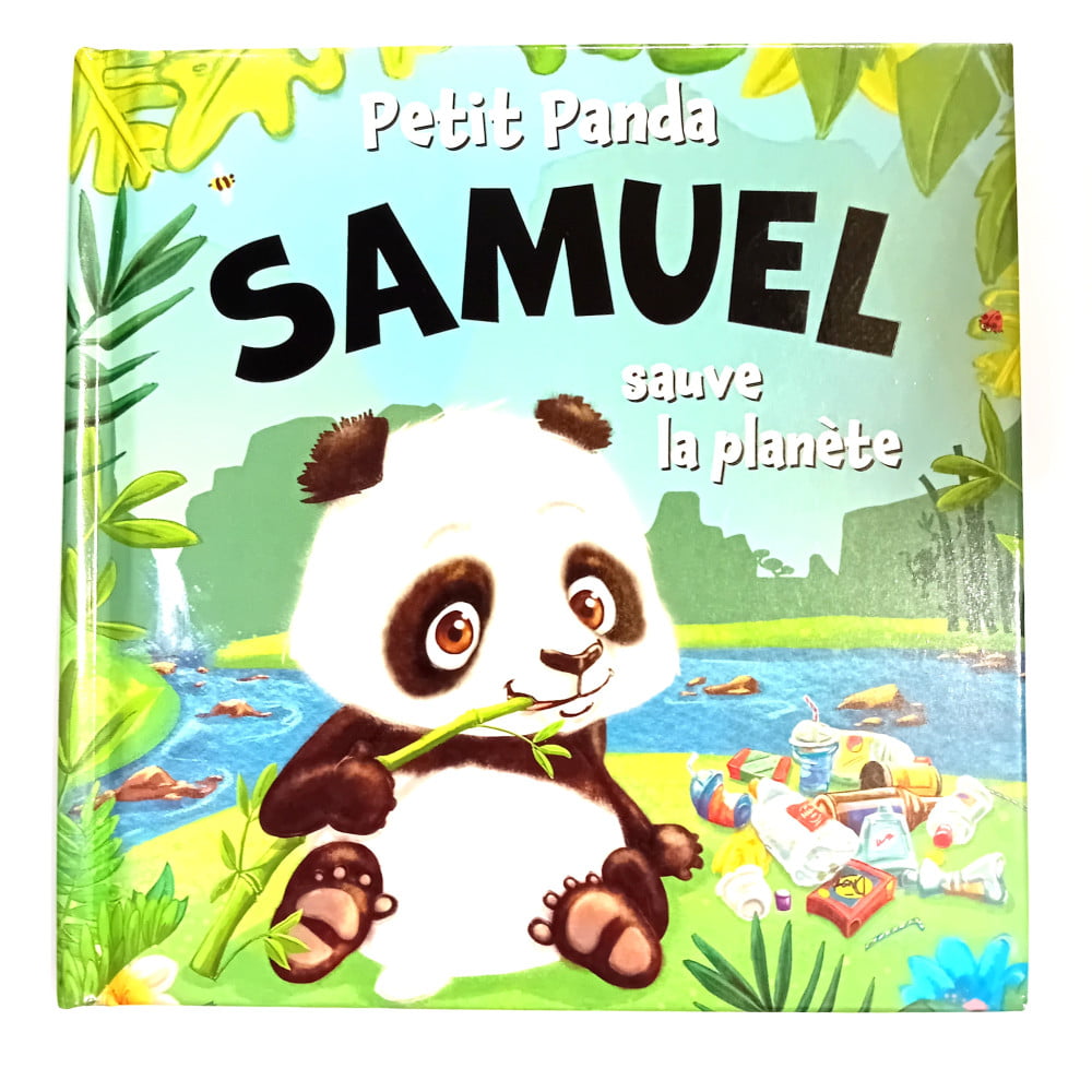 Livre Petit Panda personnalisé prénom Samuel