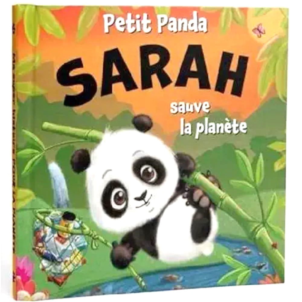 Livre Petit Panda personnalisé prénom Sarah